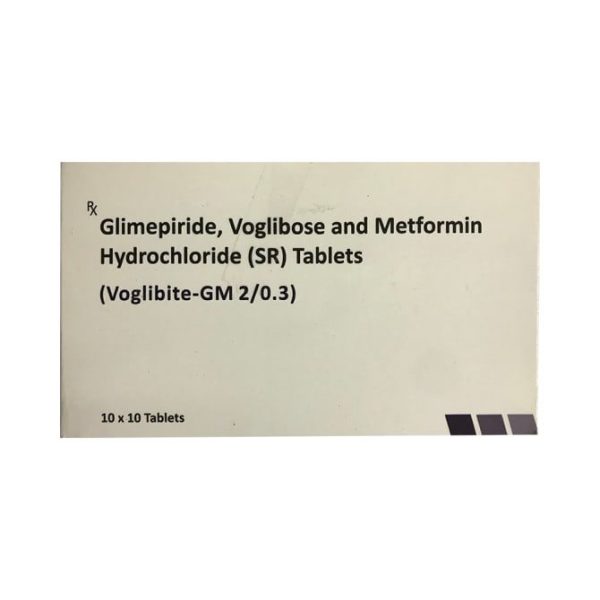 VOGLIBITE GM 2/0.3MG TAB 10`S