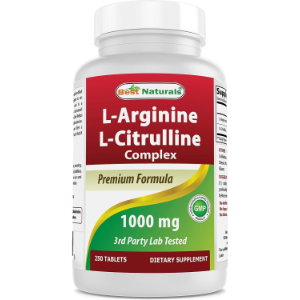 Best Naturals Arginine Citrulline Complex 1000 Mg, 250 Tablets