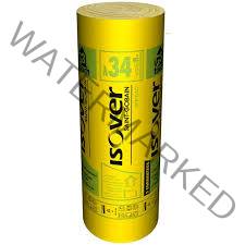 Isover Fiberglass 50mm; 1.2m by 15m with alufoil 24kgm3 density