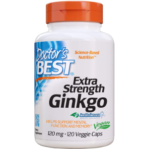 Doctor?s Best, Extra Strength Ginkgo, 120 mg, 120 Veggie Caps