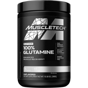 MuscleTech Platinum 100% Glutamine, Unflavored, 5 g, 10.58 oz (300 g)