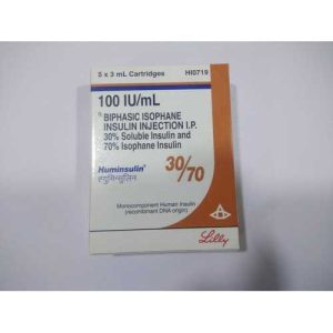 huminsulin 30/70 cartridge 100IU INJ