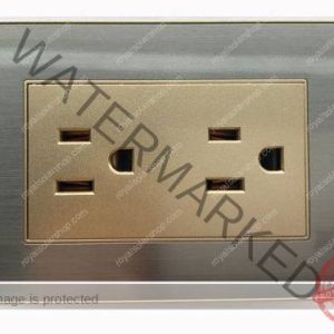 klas 13amp double socket Silver
