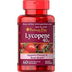 Puritan?s Pride Lycopene 40 mg, 60 softgels