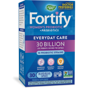 Nature?s Way Fortify Probiotics for Women + Prebiotic, 30 Capsules