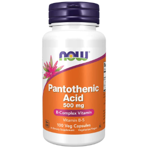 Pantothenic Acid 500mg, 100 Capsules
