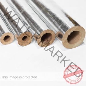 Rockwool Pipe 100mm by 50mm rockwool pipe with foil (per metre)