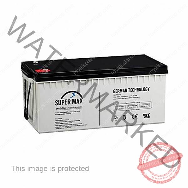 SuperMax 200ah/12v deep cycle battery