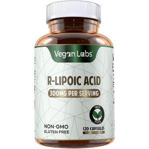 Vegan Labs R-Alpha Lipoic Acid 300MG, 120 Vegan Capsules