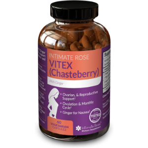 Intimate Rose Premium Vitex Chasteberry with Ginger, 60 Capsules (30 Servings)