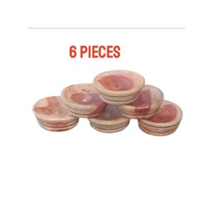 6 Pieces Of Wooden Bowl For Serving Goat Meat (Available On Request)