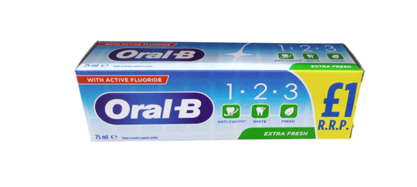 Oral B Extra fresh 1. 2 .3 75ml