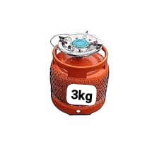 3kg Gas Cylinder+ Stainless Burner