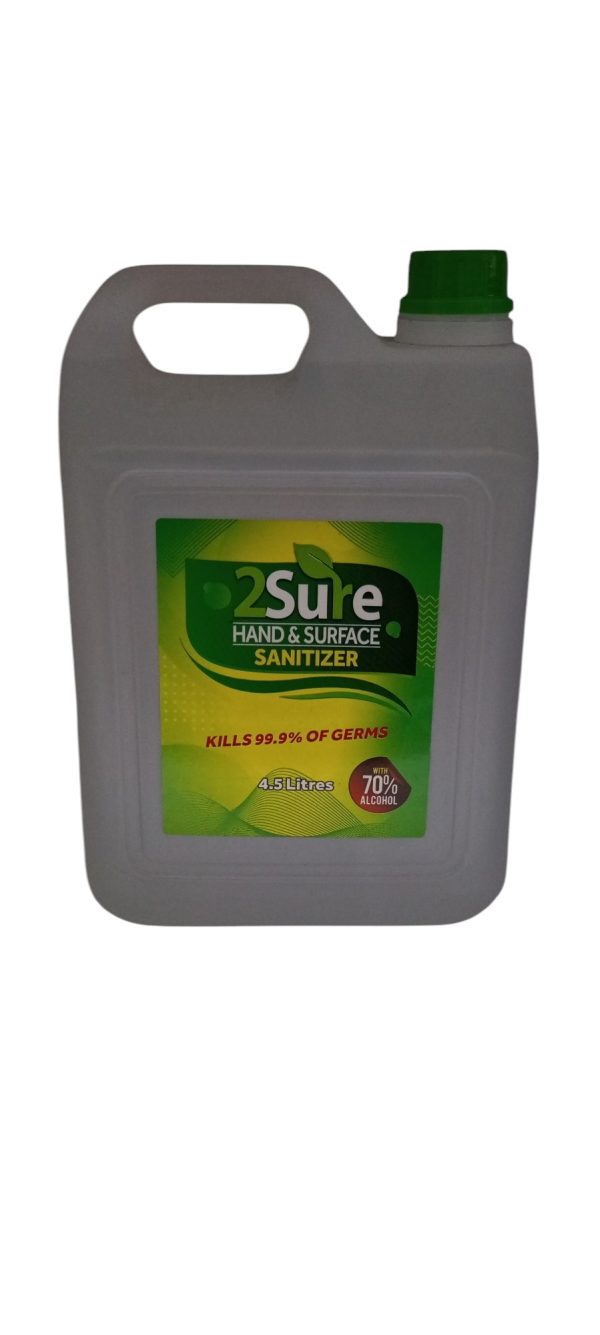 2 sure hand &  surface sanitizer 4 liters