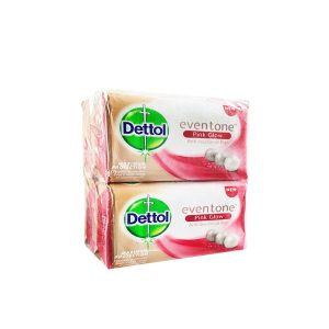 Dettol Even Tone Pink Glow Anti-Bacterial Bar Soap 160g x 4