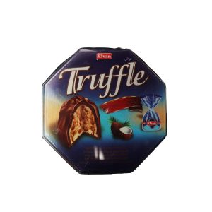 Elvan Truffle Milky Compound Chocolate With Crisped Rice Filling And Coconut Flavoured Cream 650g