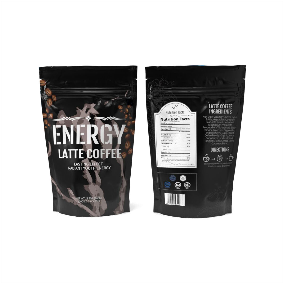 Energy Latte Coffee 100g