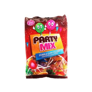 Excel Party Mix Bubble Gum Filled Assorted Lollipop 18g x 48