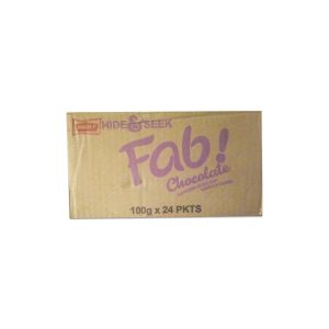 Fab Chocolate Flavoured Choco Chip Sandwich Cookies 100g x 24