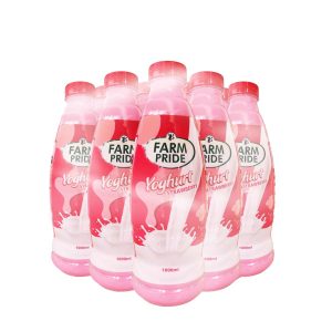 Farm Pride Strawberry Yoghurt 1 Liter x 9