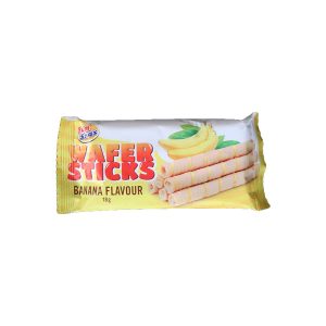 Fun Snax Banana Flavour Wafer Sticks 18g