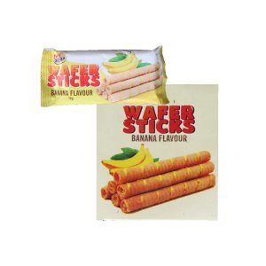 Fun Snax Banana Flavour Wafer Sticks 18g x 12