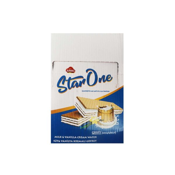 Kekbis Star One Crispy Milk & Vanilla Wafer x 24