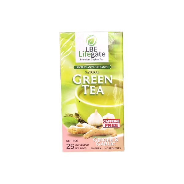 LBE Life Gate Premium Ceylon Natural Green Tea 50g x 25