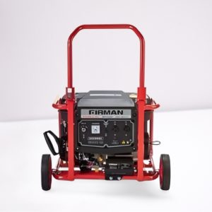 Firman Domestic Power Generator 3.4KW/KVA, Semi Silent, Black model FPG 4800E2 with Tyre