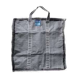 Matted Woven Nylon Zipped Tote Bag Large