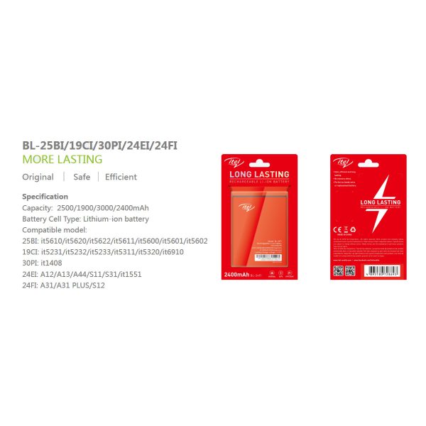 Oraimo Battery BL-25BI/19CI/30PI/24EI/24FI
