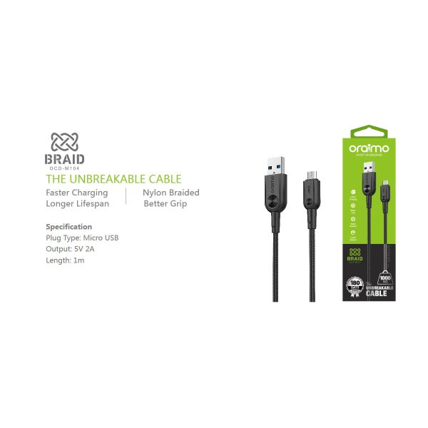 Oraimo Braid OCD M104 5Pin 2A Micro USB Cable