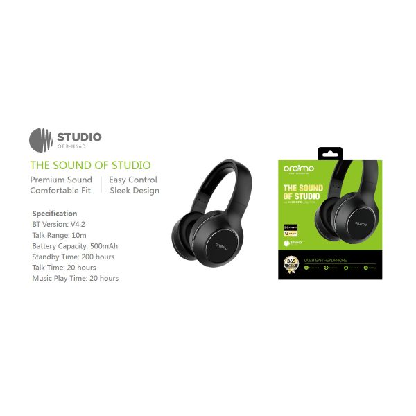Oraimo Studio OEB- H66D Bluetooth Headphones