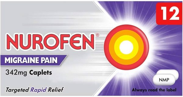 Nurofen Migraine Pain ? Ibuprofen 342mg x 12 Caplets