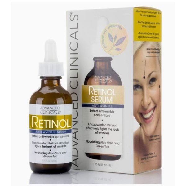Advanced Clinicals Retinol Facial Serum 1.75 Fl Oz
