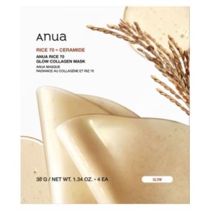 Anua rice 70 + Ceramide Glow Collagen Face Mask