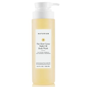 Naturium The Glow Getter Multi-Oil Hydrating Body Wash, Gentle Cleanser, 16.9