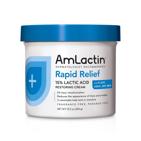 AmLactin Rapid Relief Restoring Body Cream ? 12 oz