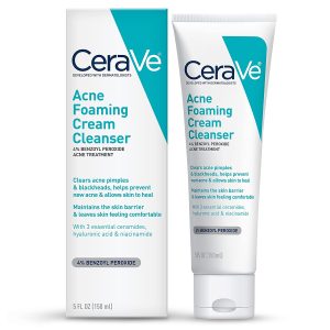 CeraVe Acne Foaming Cream Cleanser + Benzoyl Peroxide (2 options)