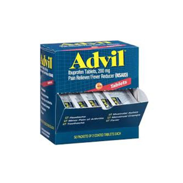 Advil Tablets 2?S X 50 (Sachet Of 2 Tablets)