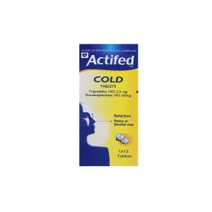 Actifed Cold Tablets X12
