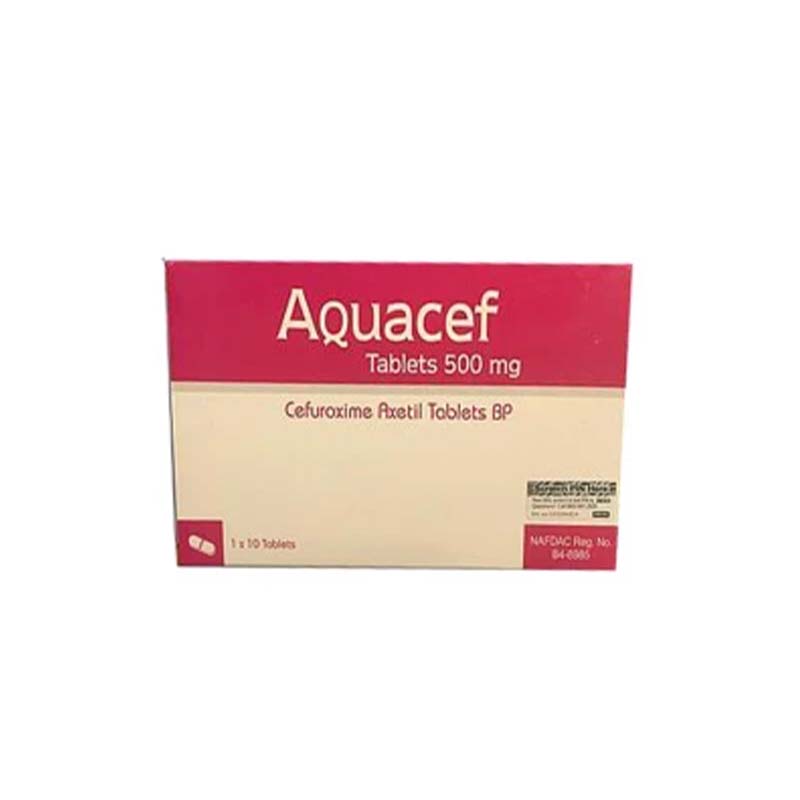 Aquacef Cefuroxime 500Mg Tab