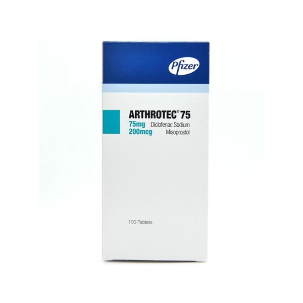 Arthrotec 75Mg/200Mcg Tablets X100 (Sachet)
