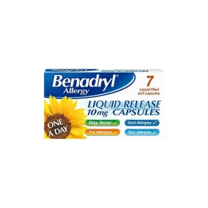 Benadryl Allergy Oad Liquid Release Capsules X7