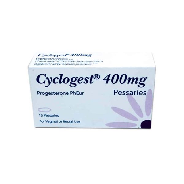 Cyclogest(Progesterone) 400Mg Pessaries X15