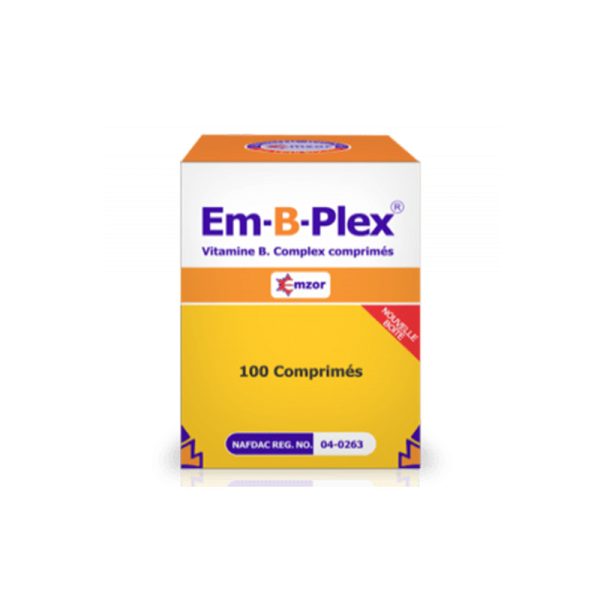 Em-B-Plex Vit B Complex Tablets X100