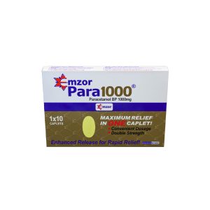 Emzor Para 1000Mg Caplets X10