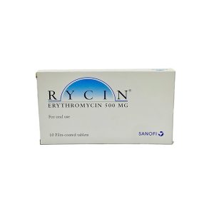 Erythromycin (Rycin) 500Mg Tablets X10