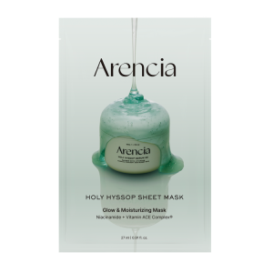 Arencia holy hyssop sheet mask, 27ml x 1