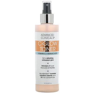 Advanced Clinicals, C-Glow Toner, Vitamin C + Ferulic Acid, 8 fl oz (237 ml)